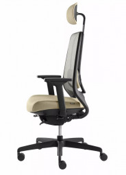 Rovo R22 mit Netzrücken, Kopfstütze und Komfortsynchronmechanik/Rovo Chair Bürostuhl Modell 6050 S4